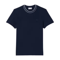 Outlet Lacoste Crewneck T-Shirts - Navy Bue