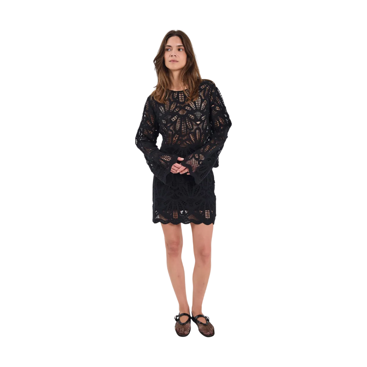 Sale Norr Cristal Skirt - Black