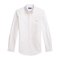 Online Polo Ralph Lauren Cutom Fit triped Oxford hirt - Coatal Beige/White