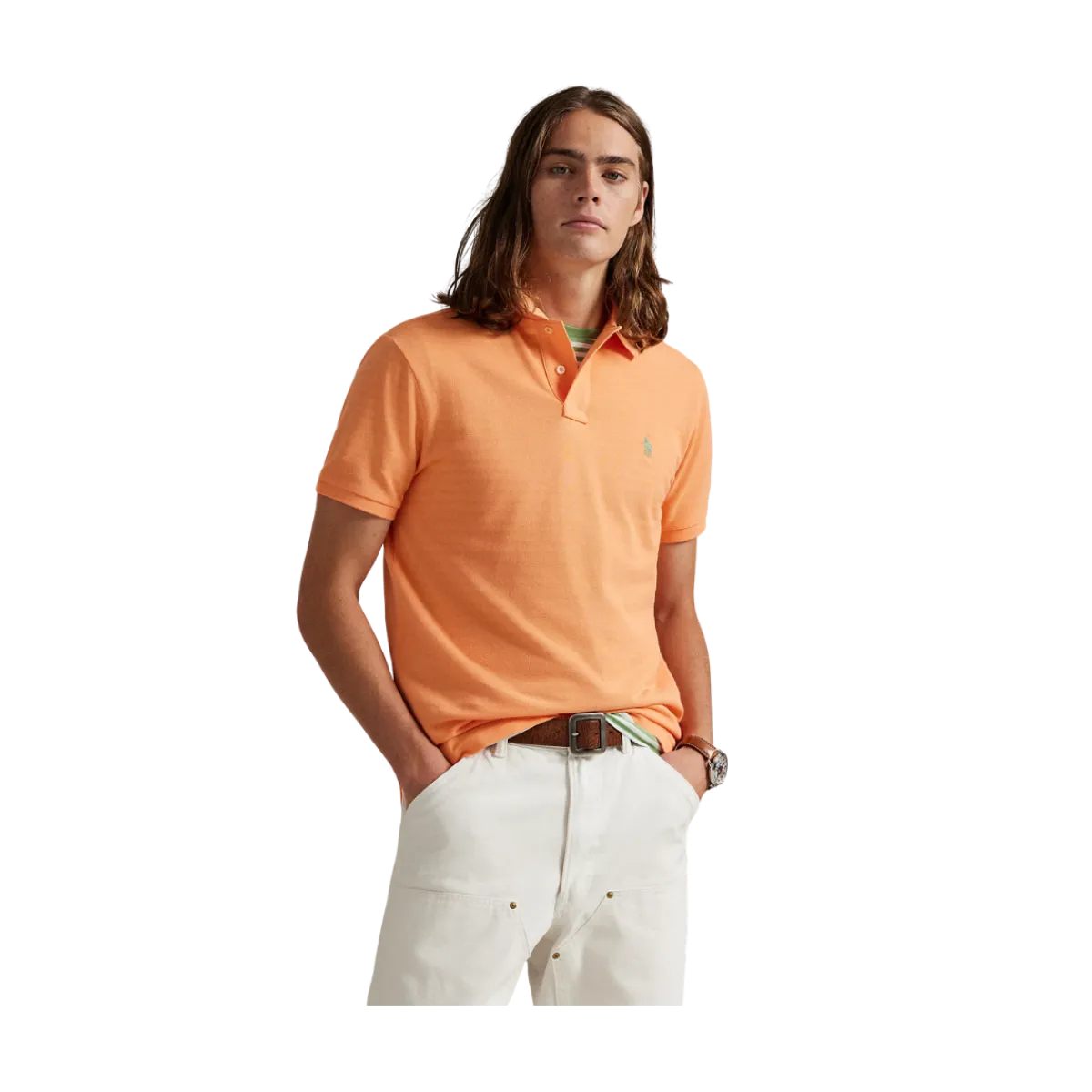 Outlet Polo Ralph Lauren Cuto i Fit eh Poo hirt - Popano Orange