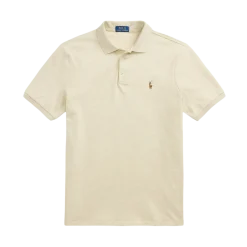 Hot Polo Ralph Lauren Cutom im Fit oft Cotton Poo hirt - Expedition Dune Heather