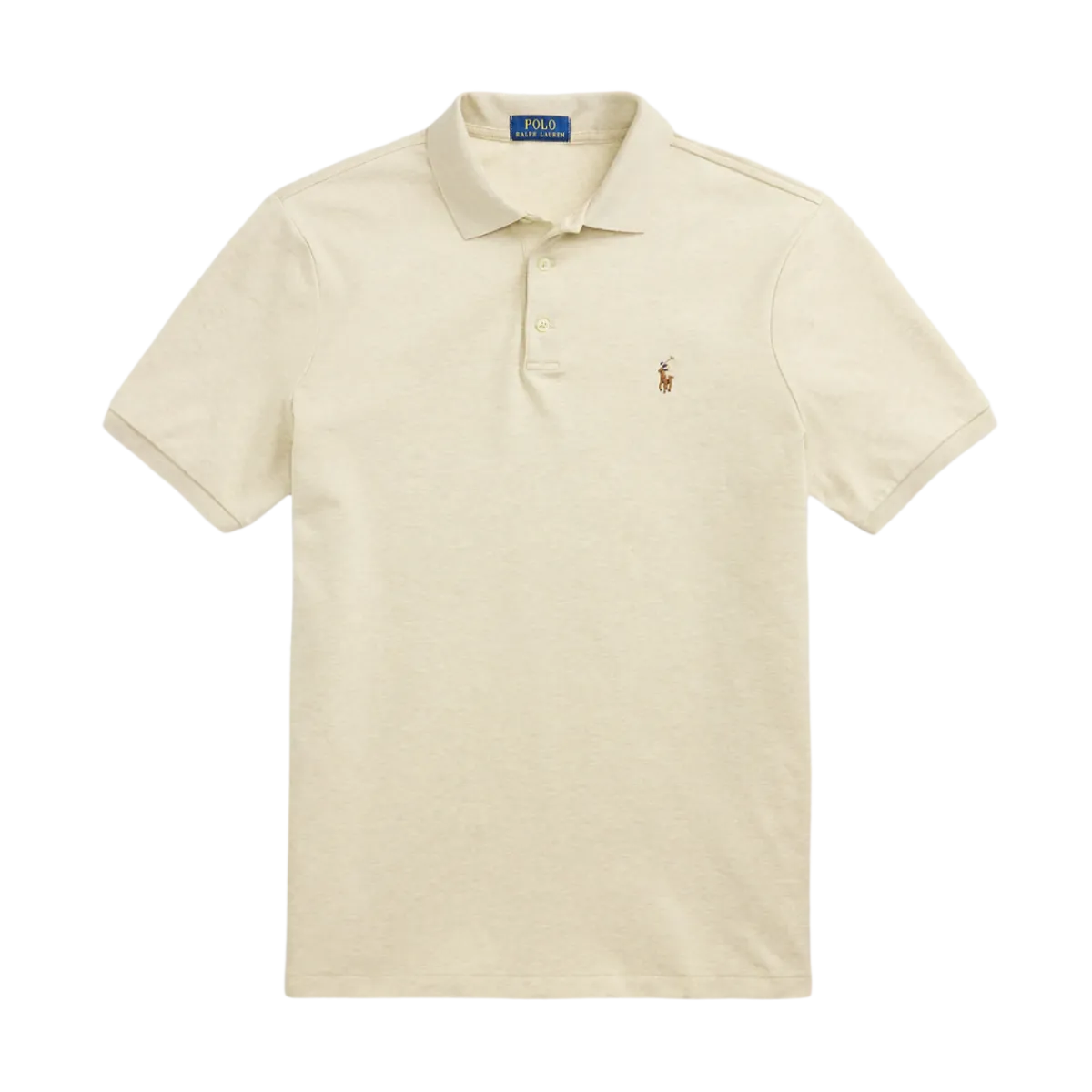 Hot Polo Ralph Lauren Cutom im Fit oft Cotton Poo hirt - Expedition Dune Heather