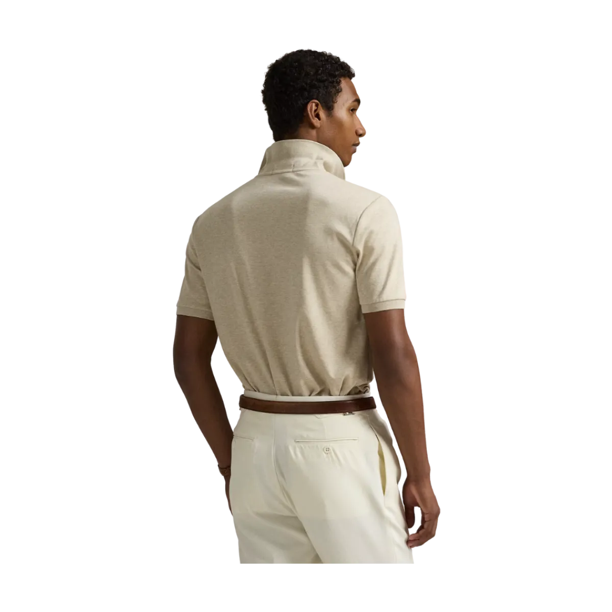 Hot Polo Ralph Lauren Cutom im Fit oft Cotton Poo hirt - Expedition Dune Heather