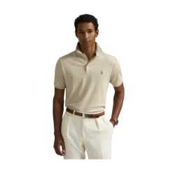 Hot Polo Ralph Lauren Cutom im Fit oft Cotton Poo hirt - Expedition Dune Heather