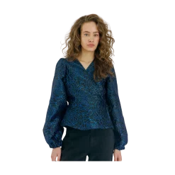 Outlet Norr Debra Top - Bright Blue