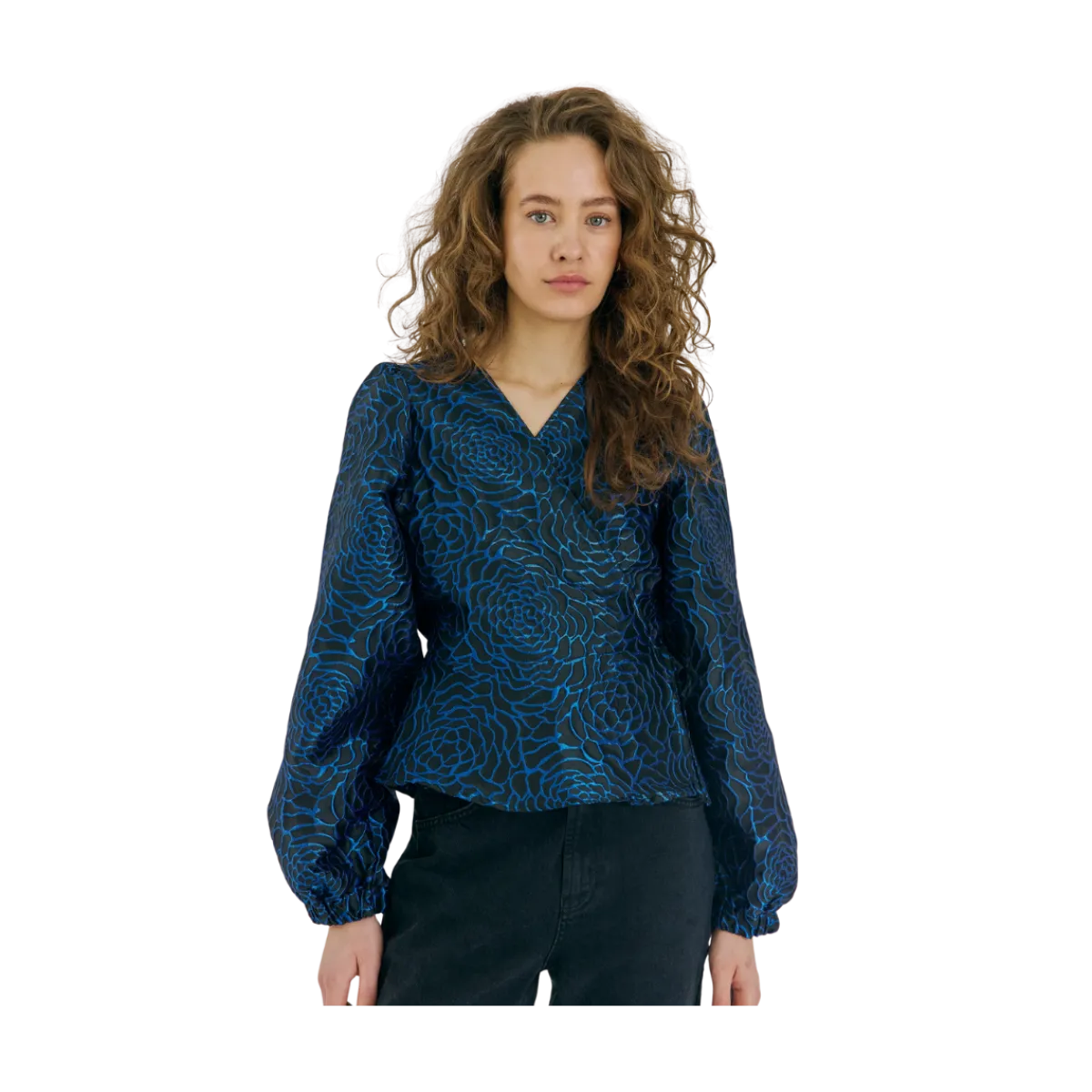 Outlet Norr Debra Top - Bright Blue