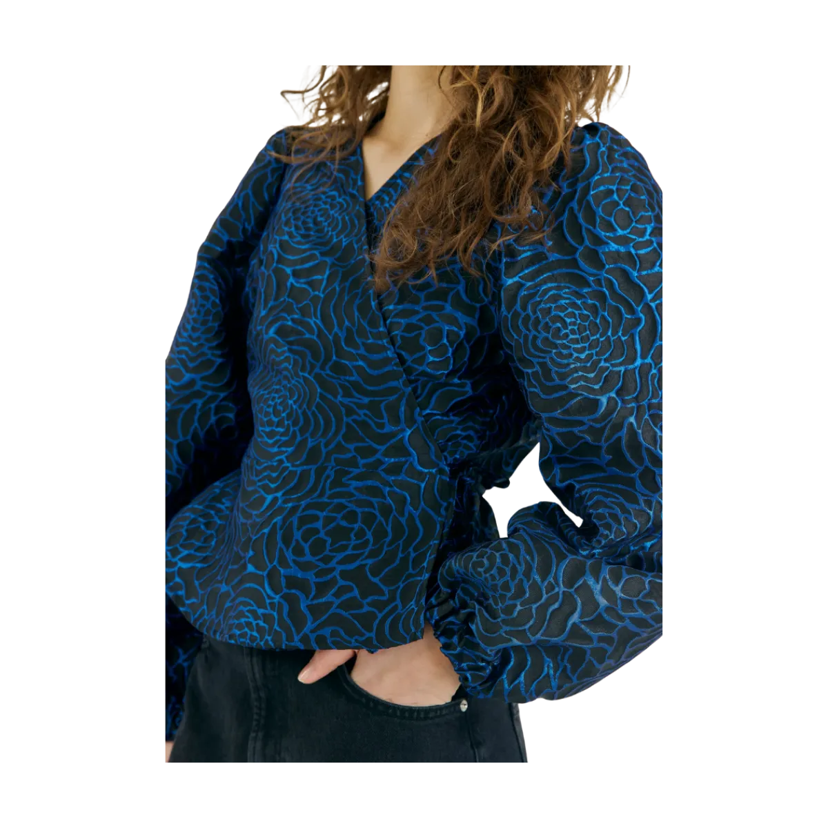 Outlet Norr Debra Top - Bright Blue