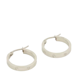 Outlet My Jewellery Earrings Engraved Hearts - Silver