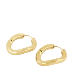 Discount My Jewellery Earrings Twist Hoops - Gold