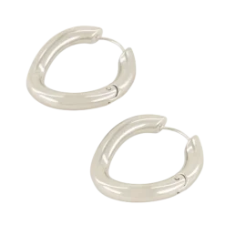 Hot My Jewellery Earrings Twist Hoops - Silver