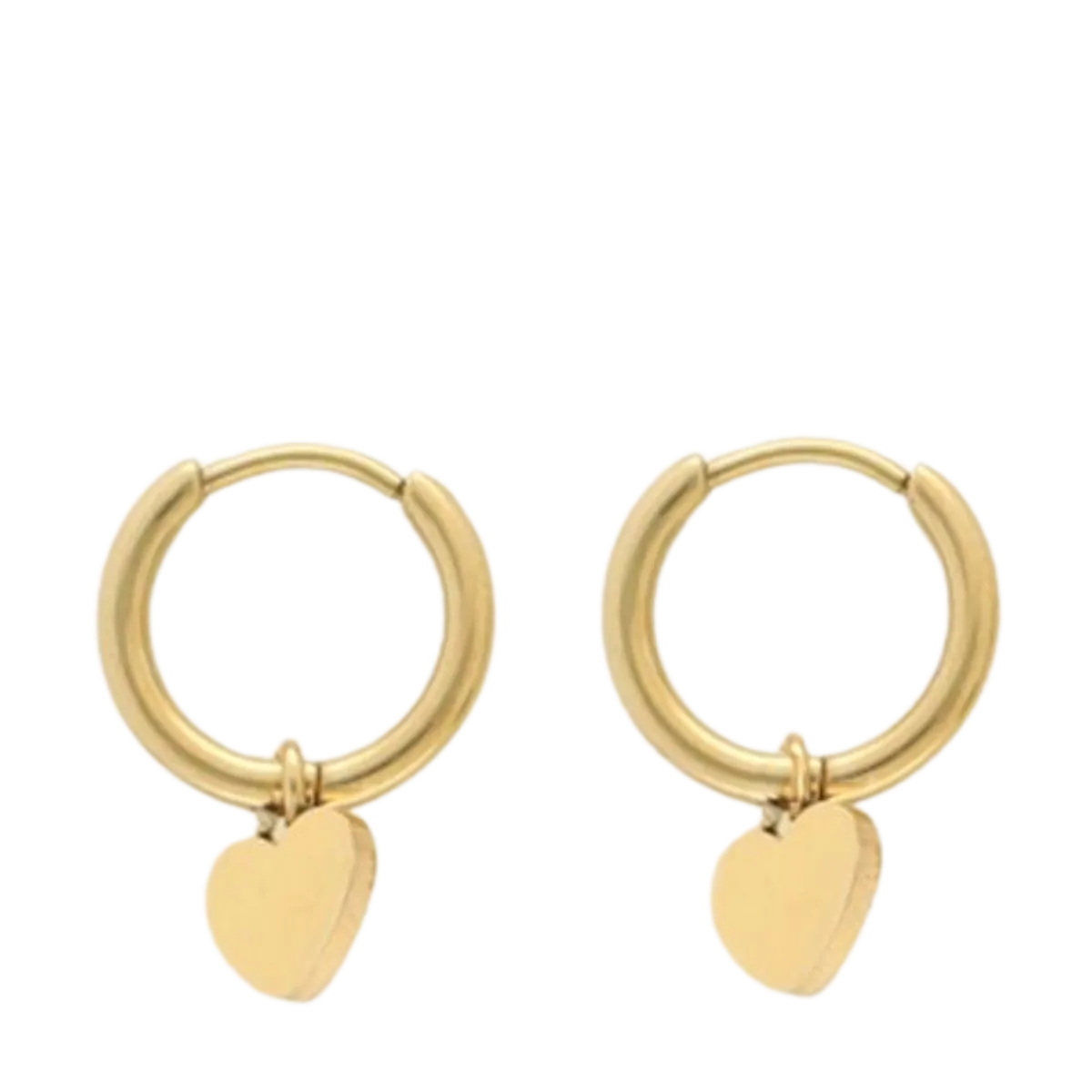 New My Jewellery Earring With Heart - Gold