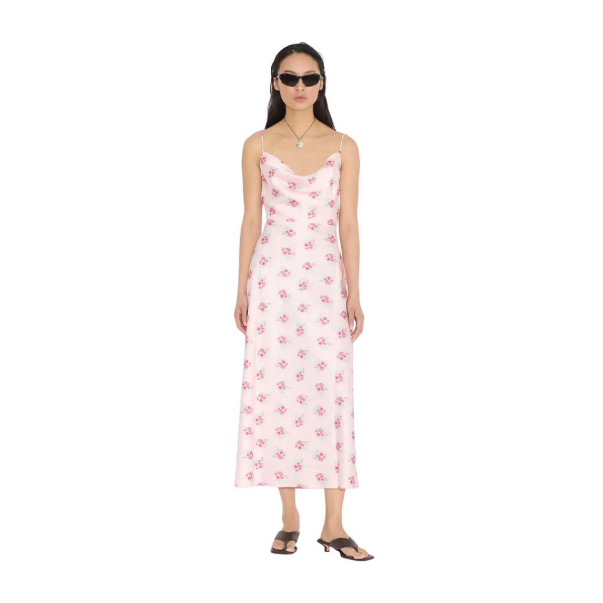 New Holzweiler Eila Print Dress - Light Pink