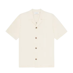 Sale Les Deux Eett Gobe Knitted SS Shirt - Ivory