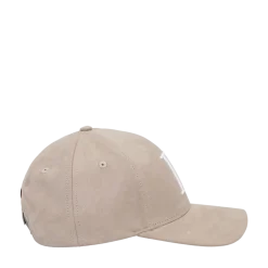 Sale Les Deux Encore Suede Baseball Cap - Dark Sand