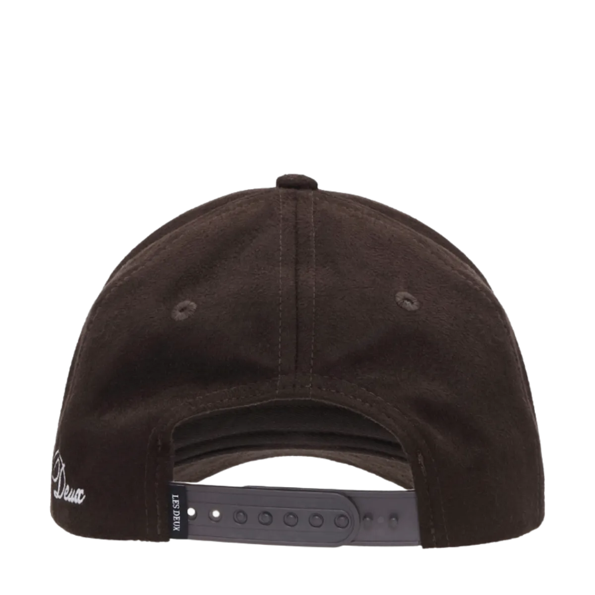 Sale Les Deux Encore Suede Baseball Cap - Turkish Coffee Brown