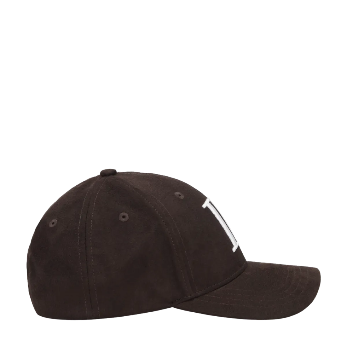 Sale Les Deux Encore Suede Baseball Cap - Turkish Coffee Brown