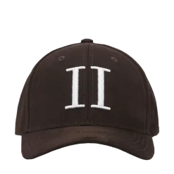 Sale Les Deux Encore Suede Baseball Cap - Turkish Coffee Brown
