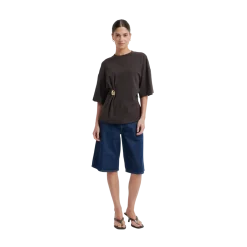 Discount Second Female Enora Brooch Tee - Chocoate Torte