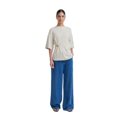 Hot Second Female Enora Brooch Tee - oft Beige