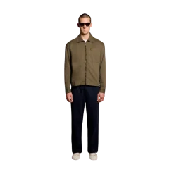 Sale Lyle & Scott Enzyme Wah Zip Through Overhirt - Khaki Ah