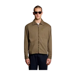 Sale Lyle & Scott Enzyme Wah Zip Through Overhirt - Khaki Ah