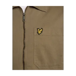 Sale Lyle & Scott Enzyme Wah Zip Through Overhirt - Khaki Ah