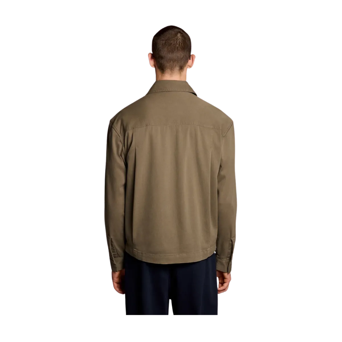 Sale Lyle & Scott Enzyme Wah Zip Through Overhirt - Khaki Ah