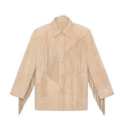 Clearance Stand Studios Estee Fringe Jacket - Sands