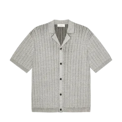 Hot Les Deux Evan Knitted hirt - 320 Grey Melange