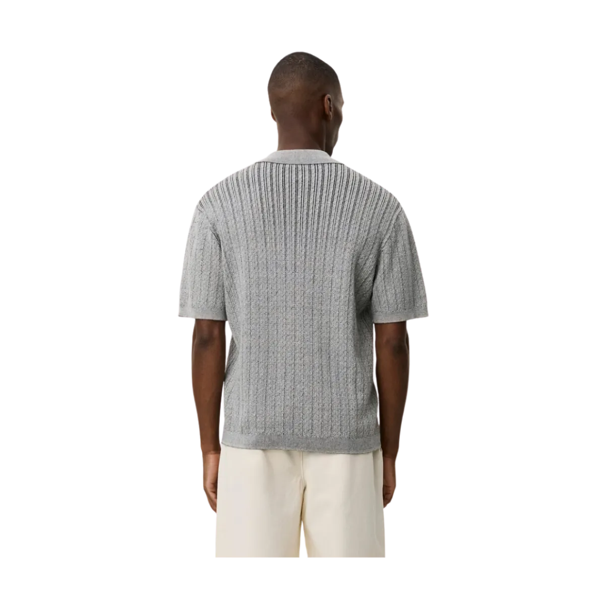 Hot Les Deux Evan Knitted hirt - 320 Grey Melange