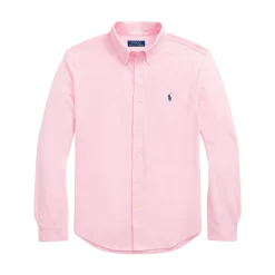 New Polo Ralph Lauren Featherweight Mesh Oxford Shirt - Carmel Pink