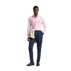 New Polo Ralph Lauren Featherweight Mesh Oxford Shirt - Carmel Pink