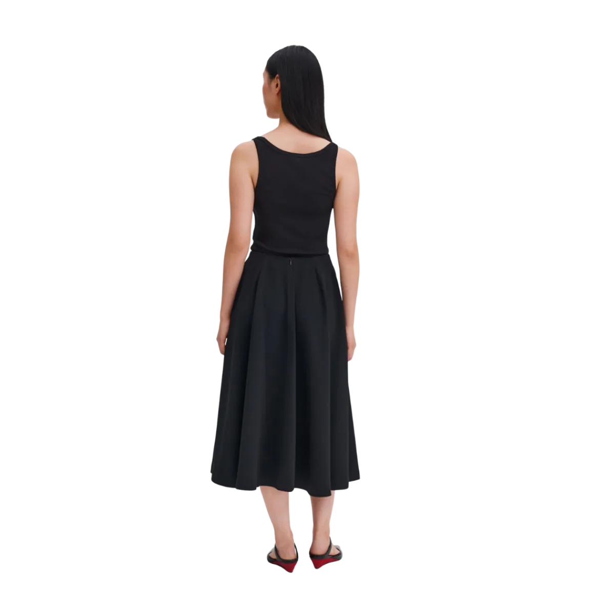 Online Filippa K Flared Skirt - Black