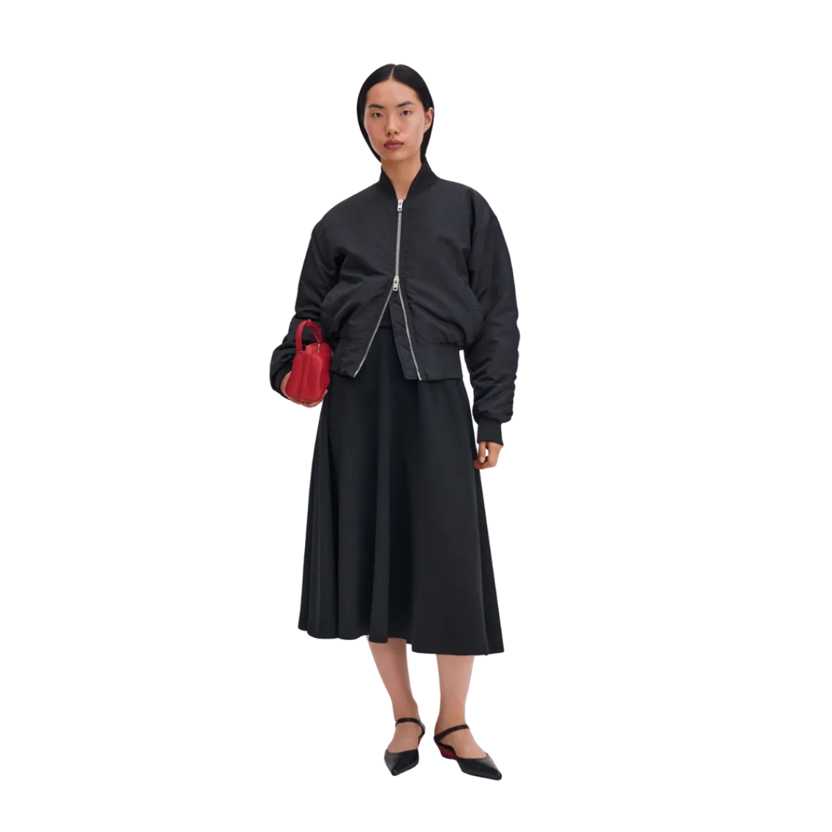 Online Filippa K Flared Skirt - Black