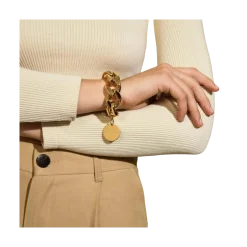 New Vanessa Baroni Flat Chain Bracelet - Gold