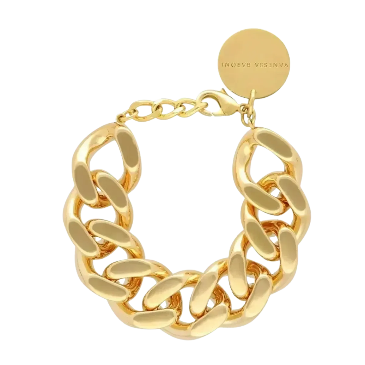 New Vanessa Baroni Flat Chain Bracelet - Gold