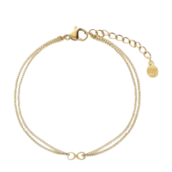 Best My Jewellery Forever Connected Double Bracelet - Gold