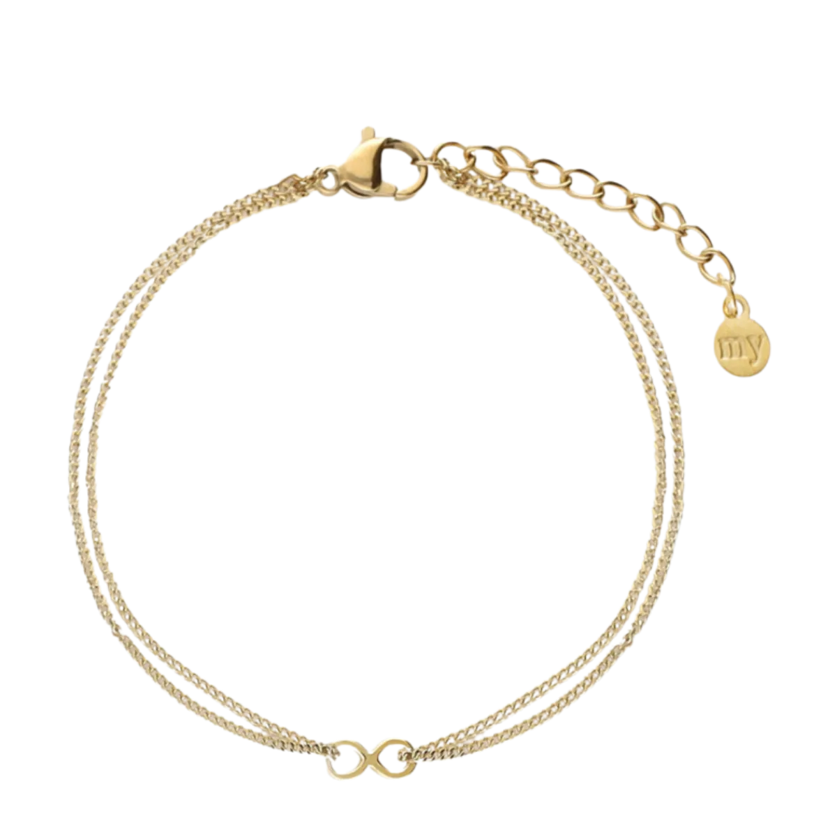 Best My Jewellery Forever Connected Double Bracelet - Gold