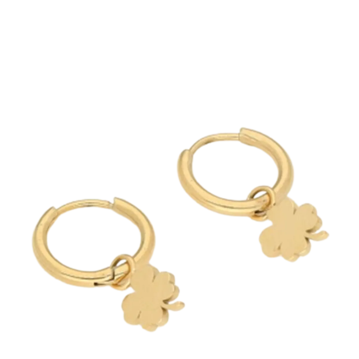 Hot My Jewellery Four-Leaf Clover Earrings - Gold