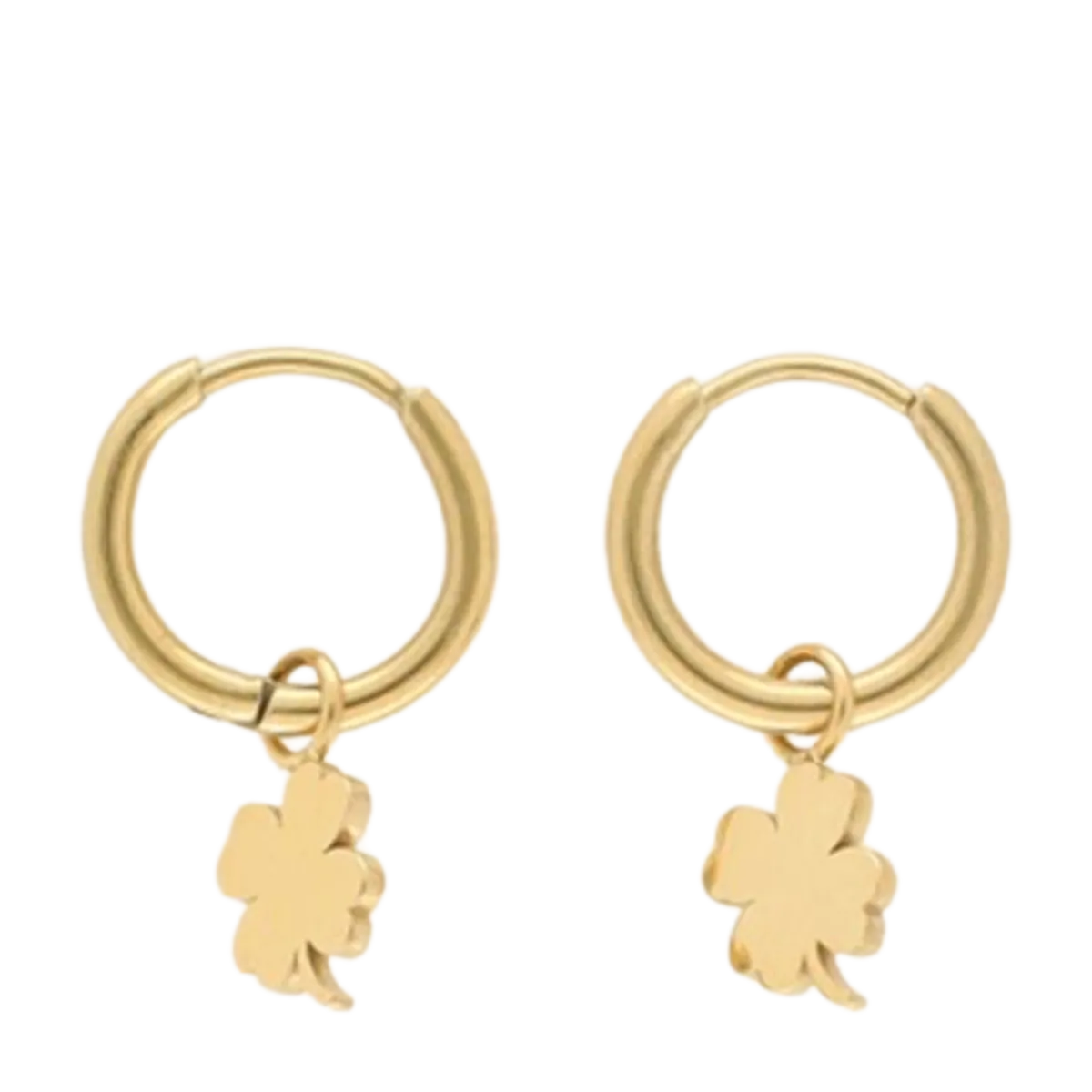 Hot My Jewellery Four-Leaf Clover Earrings - Gold