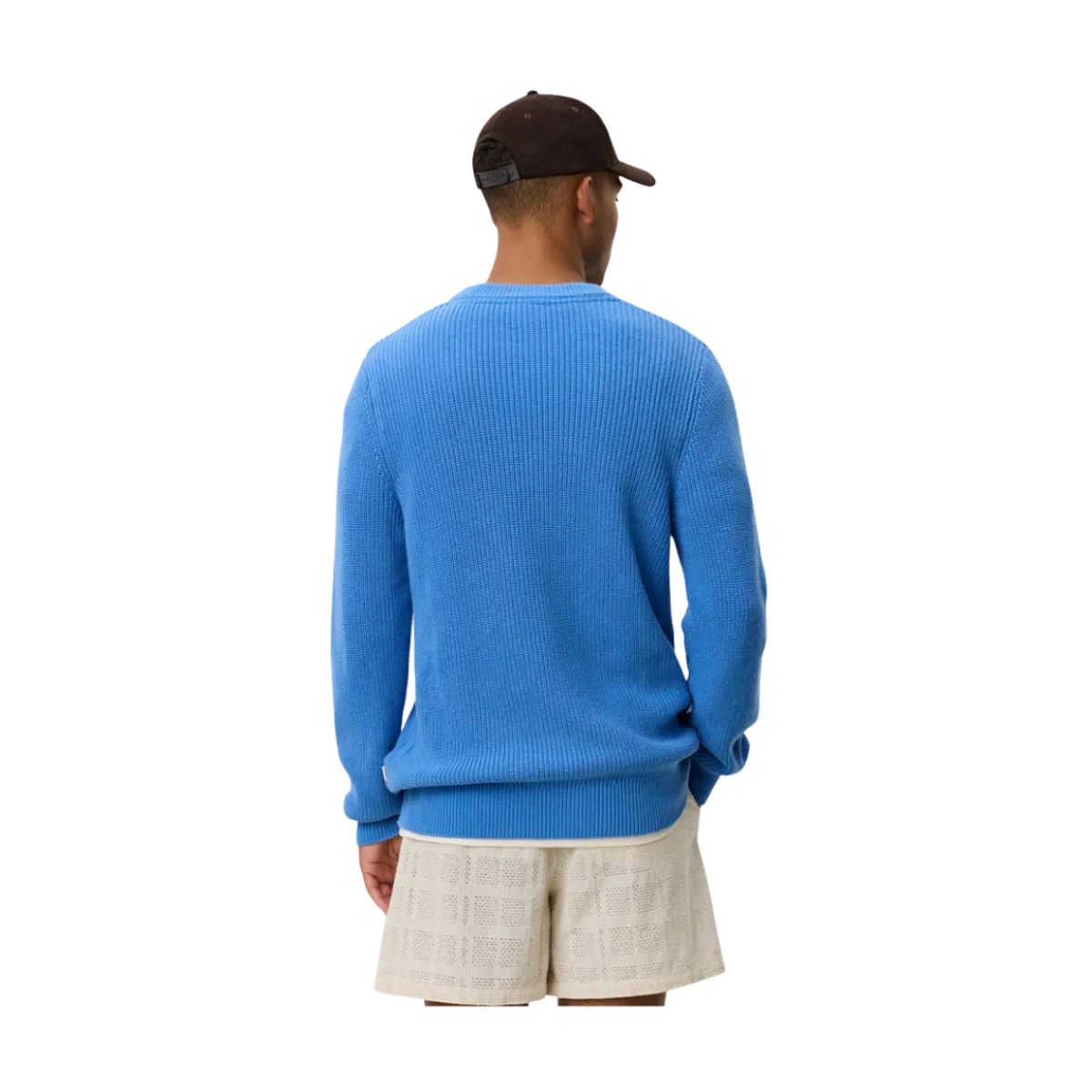 Les Deux Gary Rib Crewneck Knit - 471 Paace Bue