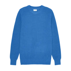 Les Deux Gary Rib Crewneck Knit - 471 Paace Bue