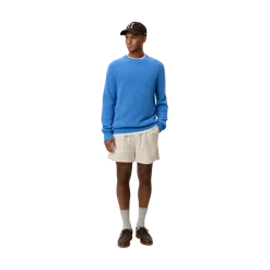 Les Deux Gary Rib Crewneck Knit - 471 Paace Bue