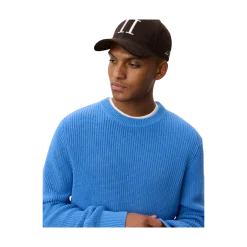 Les Deux Gary Rib Crewneck Knit - 471 Paace Bue