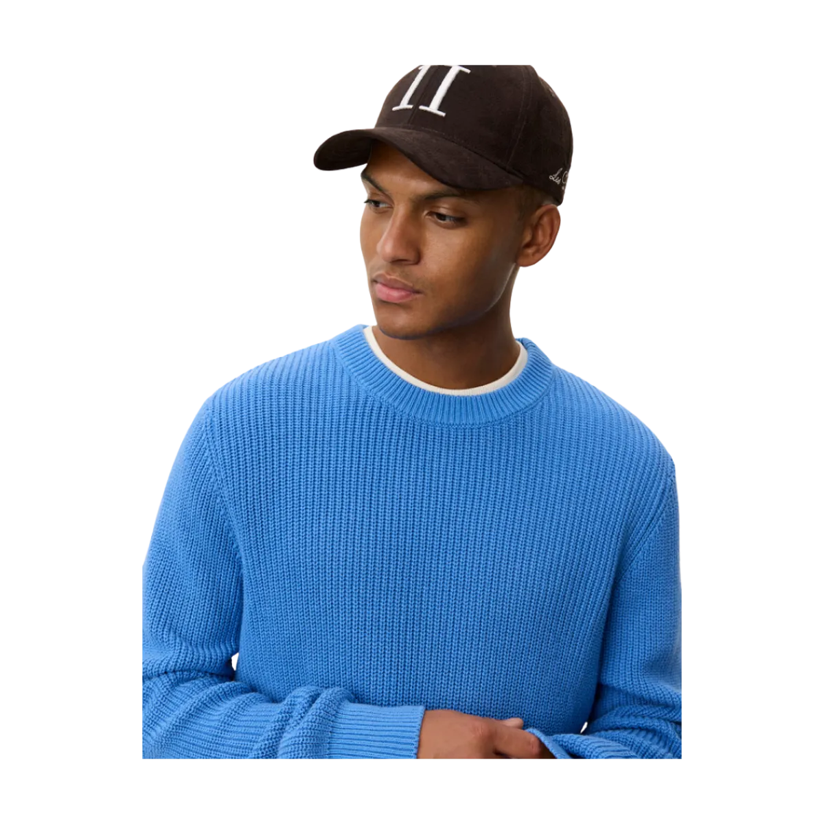 Les Deux Gary Rib Crewneck Knit - 471 Paace Bue