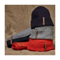 Sale Hansen & Jacob Geelong Knitted Scarf - Navy