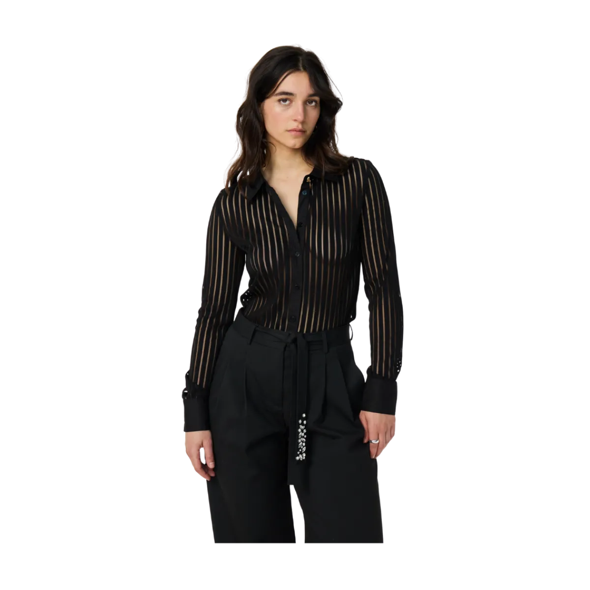 New Fabienne Chapot Georgia Blouse - Black