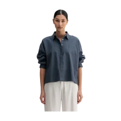 New Ahlvar Gigi Oxford Shirt - 11 Bue Grey