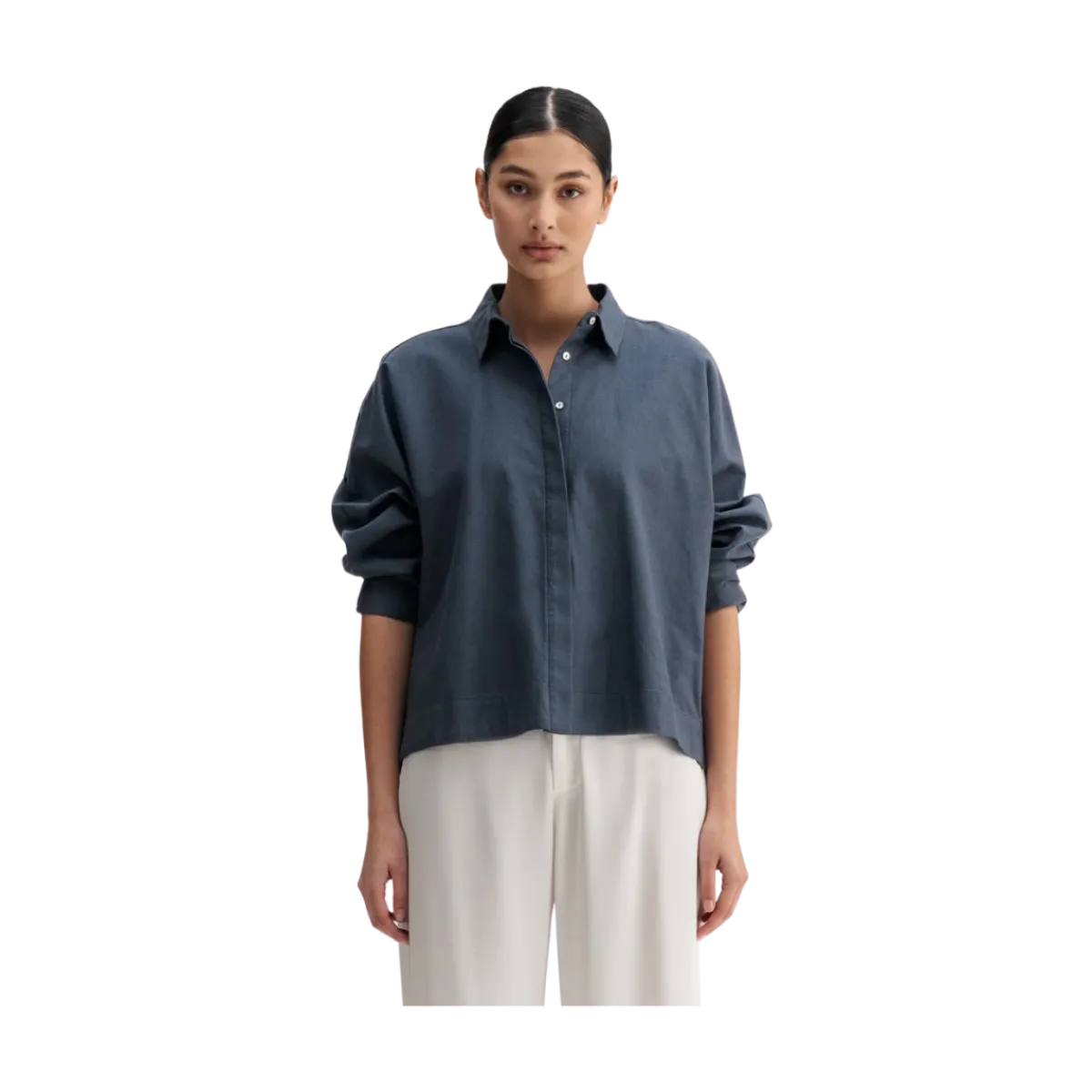 New Ahlvar Gigi Oxford Shirt - 11 Bue Grey