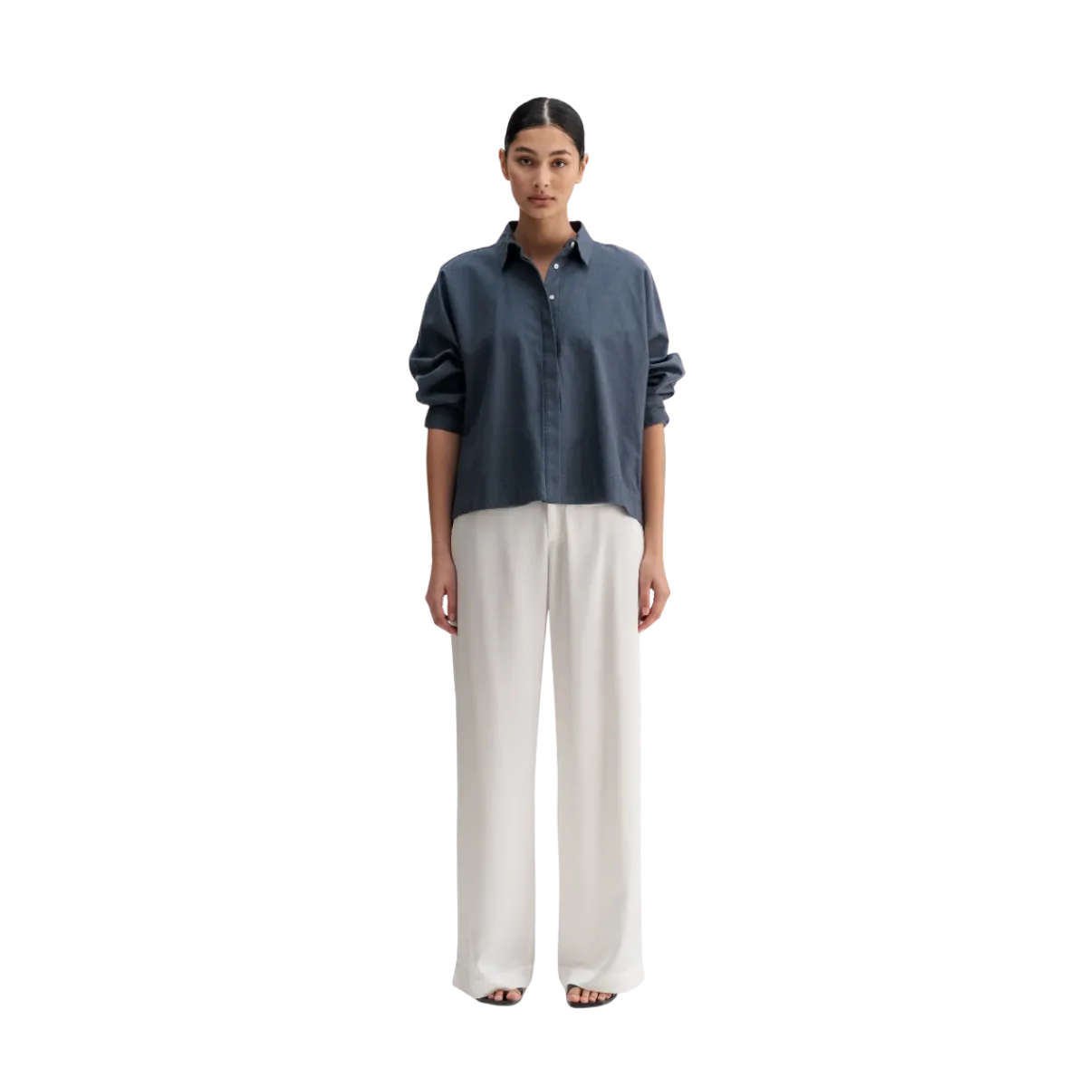 New Ahlvar Gigi Oxford Shirt - 11 Bue Grey